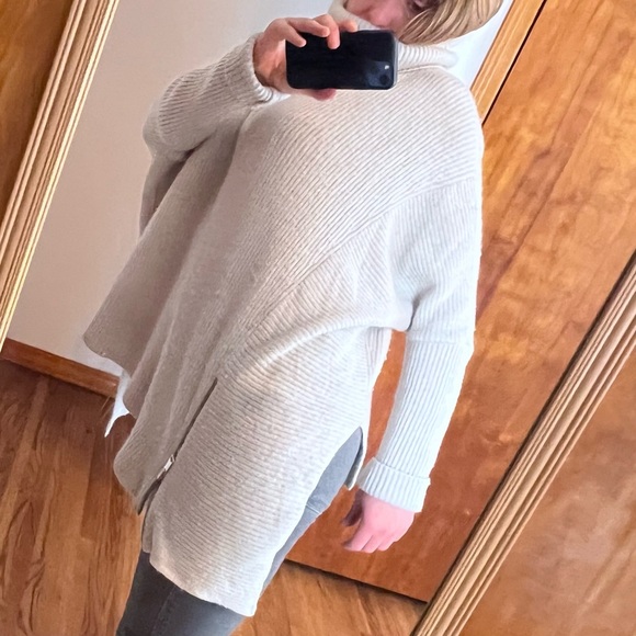 Allsaints asymmetrical zipper wool sweater - Picture 2 of 7